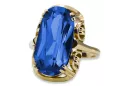 Vintage craft Ring Sapphire 14K Yellow gold vrc038y